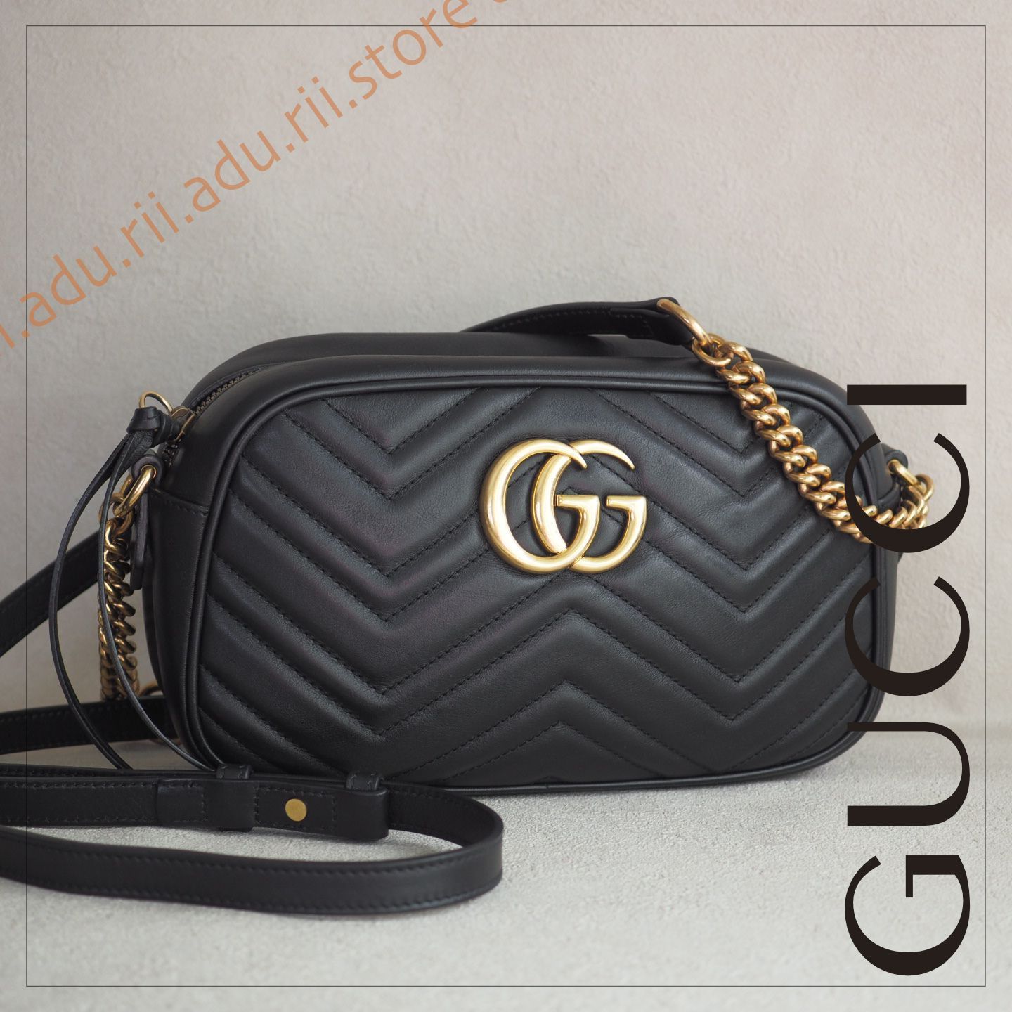 GUCCI ブラック ショルダーバッグ キルティング 【公式通販】