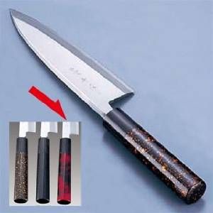 【新品・3営業日で発送】インテックカネキ 歌舞伎調和庖丁 忠舟 出刃１６．５ｃｍ 茜【ATD0206】
