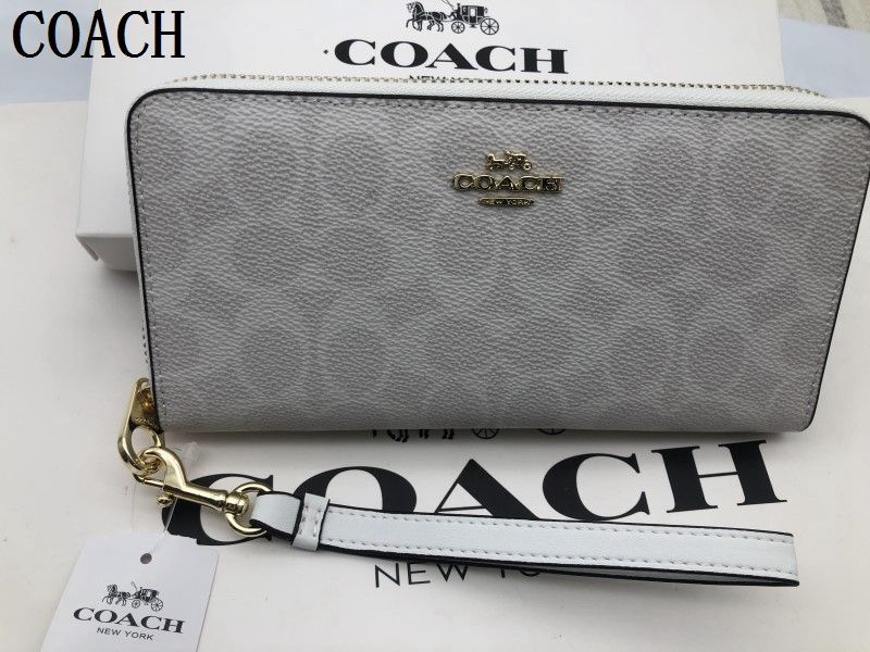 COACH 財布 コーチ 長財布 シグネチャー アコーディオンラウンドジップウォレット財布 贈り物a061C C4452新品未使用  E20