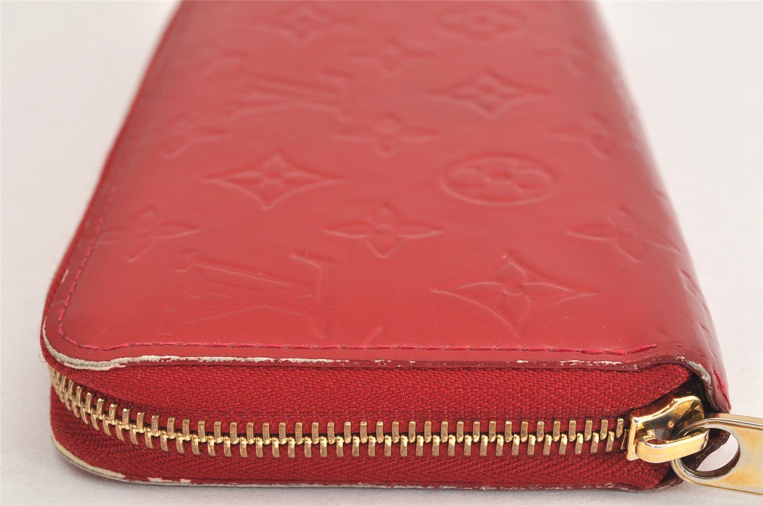 LOUIS VUITTON ルイヴィトン ヴェルニ ジッピー 長財布 レッド M91981
