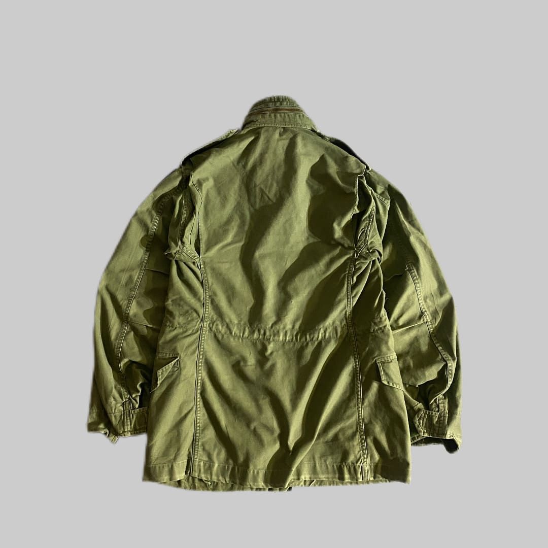 3/6朝迄値下　極美品　M-65フィールドジャケット 3rdモデル ブラスジップ 実物M-65米海兵隊(3rdモデル、ブラスZIP)ステンシル（80s 米軍 M