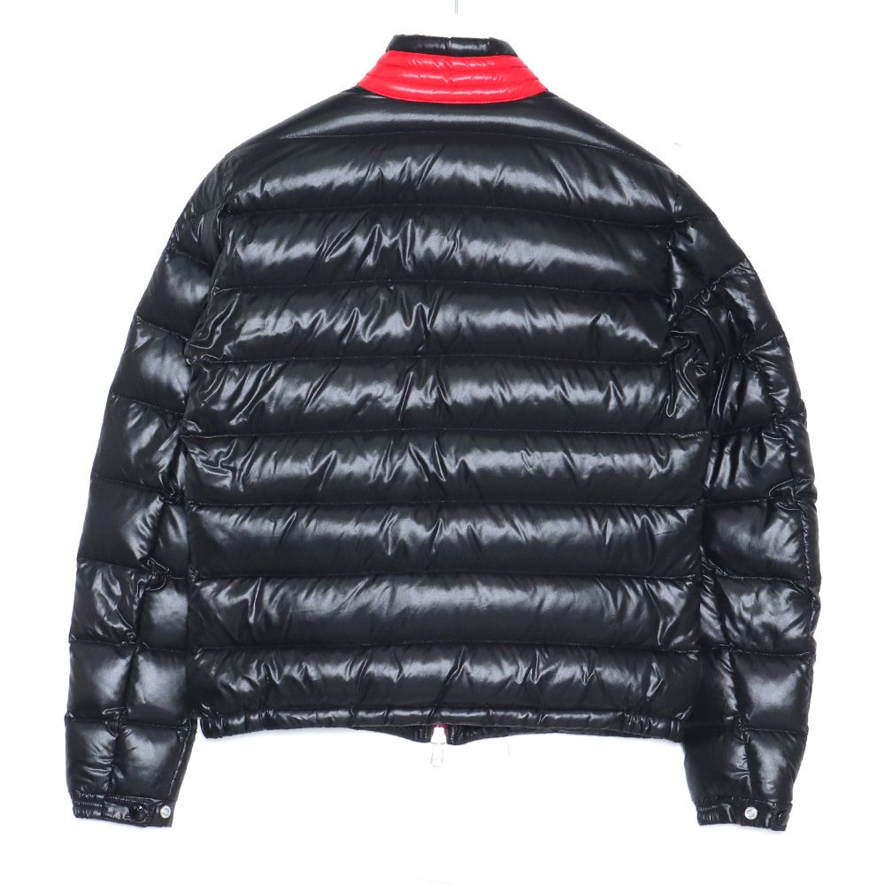 MONCLER◇AUBERT GIUBBOTTO/ダウンジャケット/2/ナイロン/BLK/無地