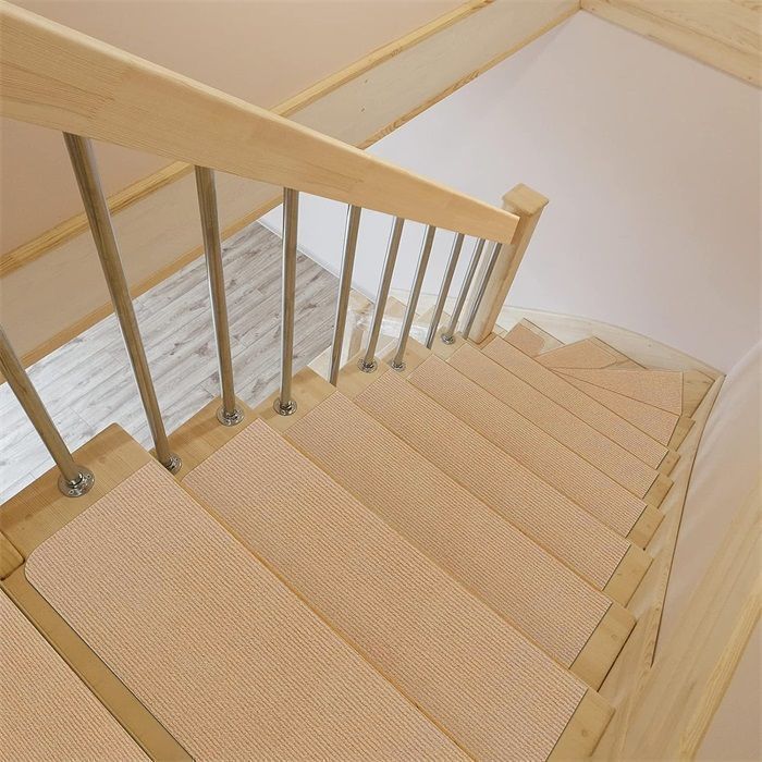 階段マット 滑り止めマット 吸着階段マット 幅70cm 15枚 犬用 猫用 ペット 洗濯OK 折り曲げ付 置くだけ 転倒防止 ズレない 傷防止 NEXPOTALLINN_EU