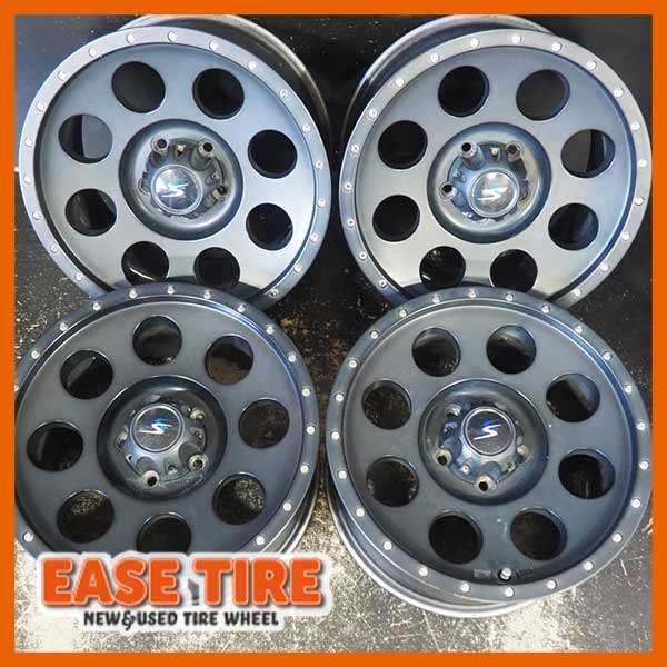 小傷程度 ソリッドレーシング 【 16×8J +35 114.3 5H 4本 】 デリカD5 ジープ チェロキー等