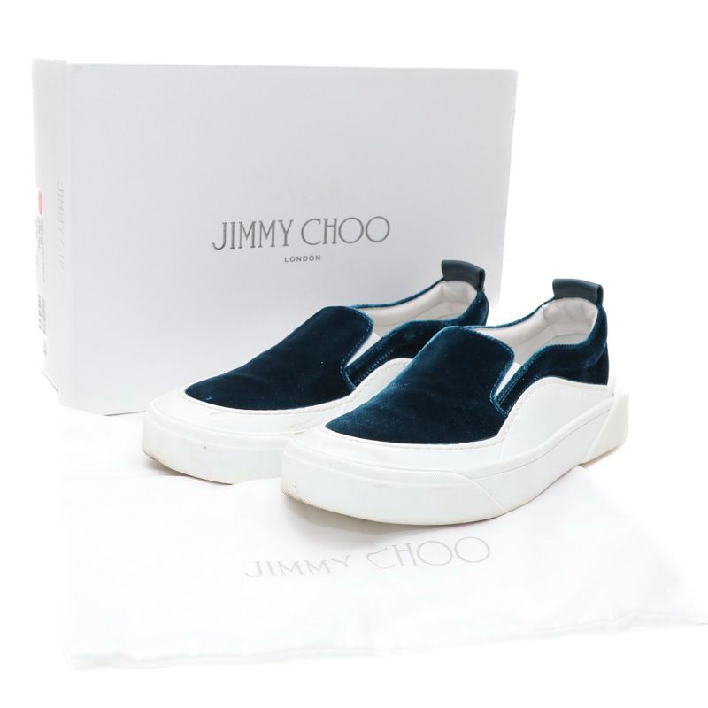 ジミー チュウ CHOO V.B.C SLIP ON/F 靴 スニーカー スリッポン ベロア