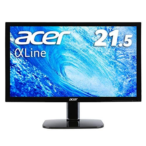 Acer モニター AlphaLine KA220HQbid 21.5インチ TN 非光沢 フルHD HDMI DVI D-Sub ブルーライト軽減 VESAマウント対応(品)