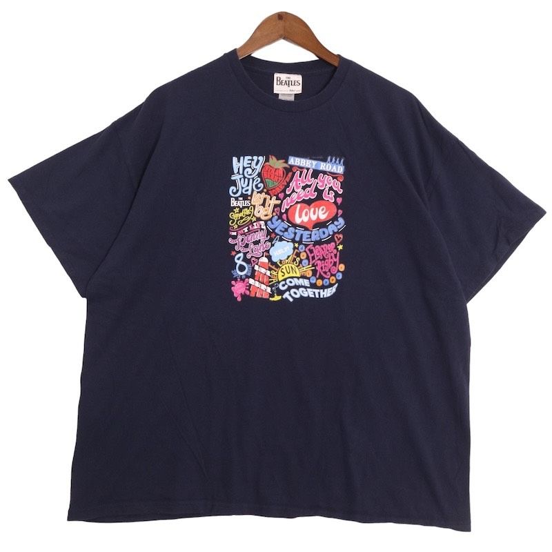 THE BEATLES ビートルズ 半袖ミュージックプリントTシャツ