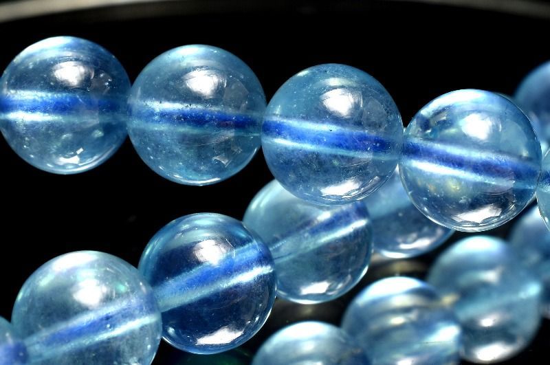 １点物 AAA 瑞々しい サンタマリアアクアマリン 7.5mm ブレスレット パワーストーン 天然石 _MA8791 NEXPOTALLINN_EU
