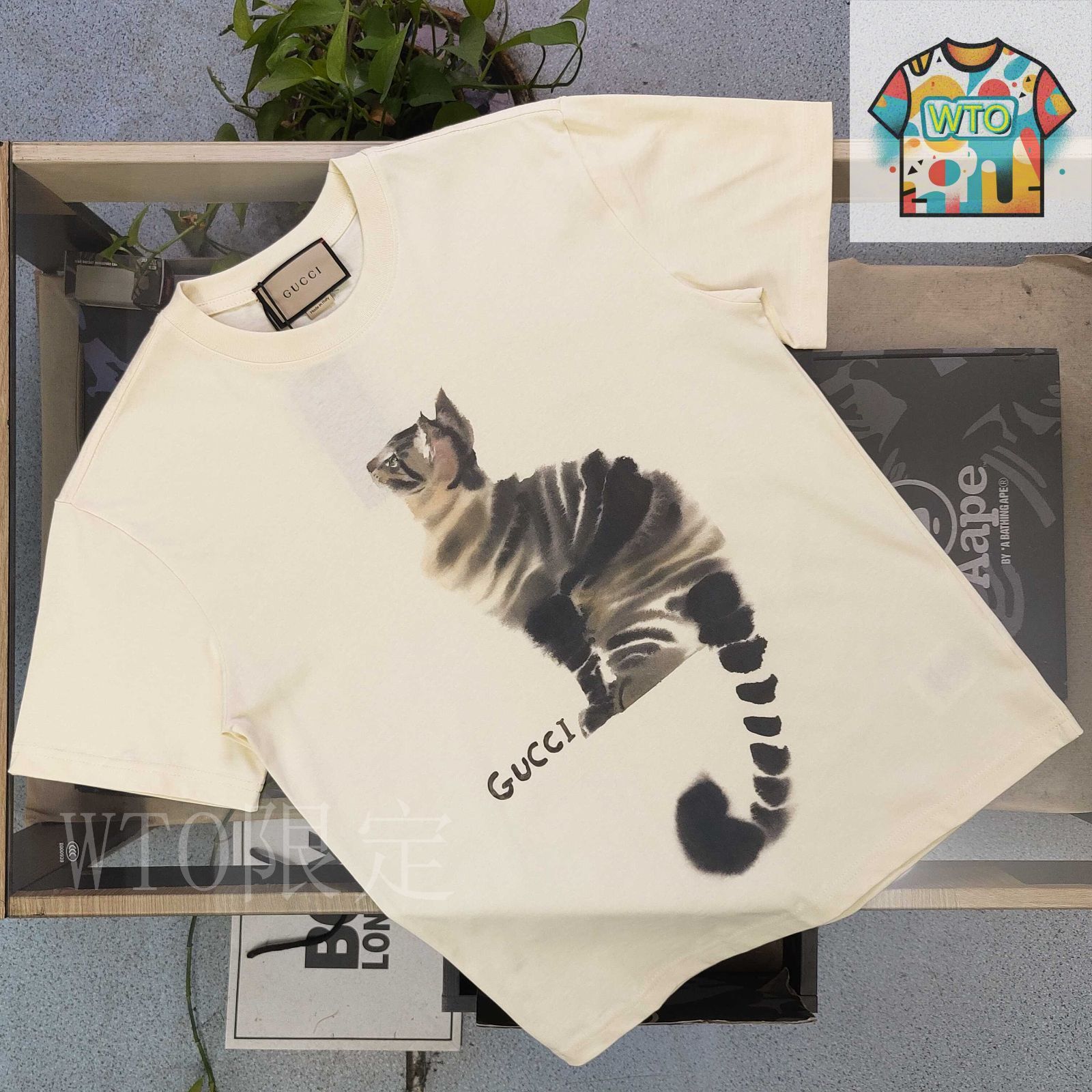 GUCCI 猫柄 楽天市場】グッチ GUCCI 猫柄ブレンド クルーネック ニット