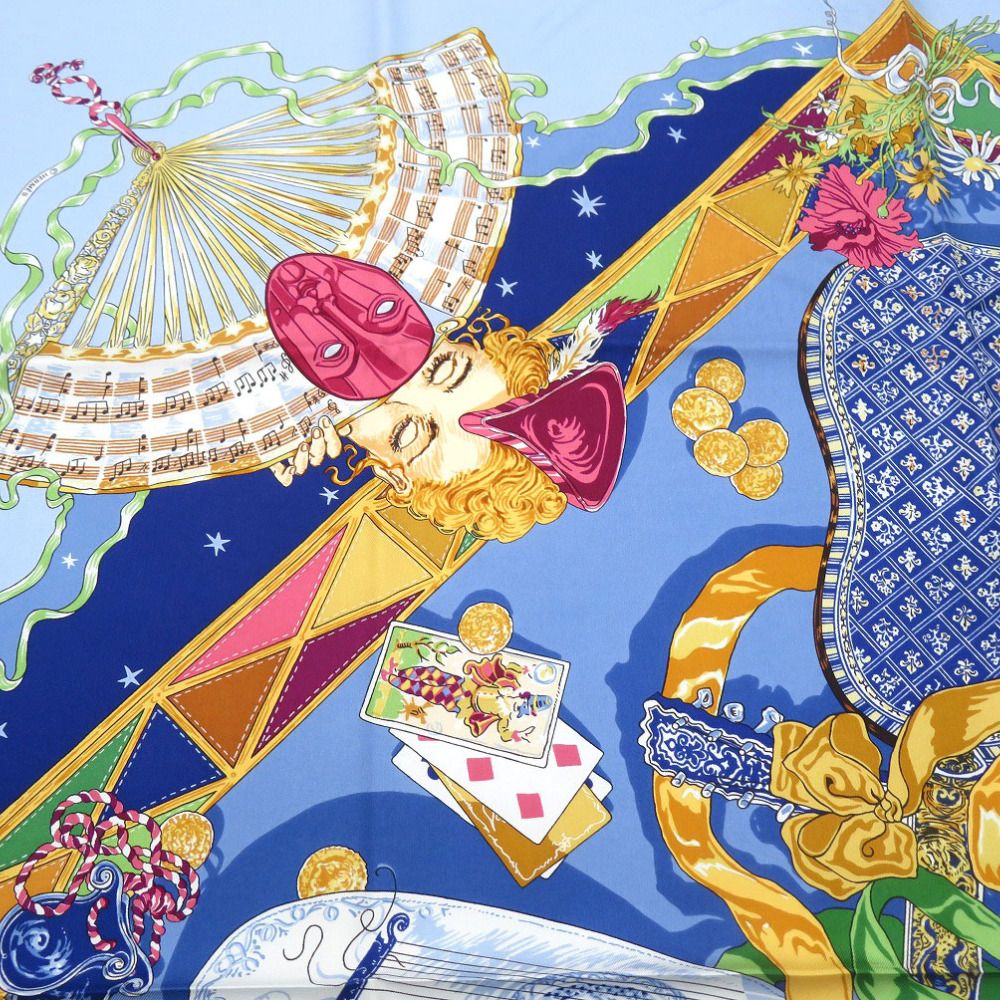 ✨️極美品✨️ エルメス カレ90 私の友達ピエロ レディース スカーフ シルク 美品 エルメス カレ90 Mon Ami Pierrot 私の友達ピエロ スカーフ