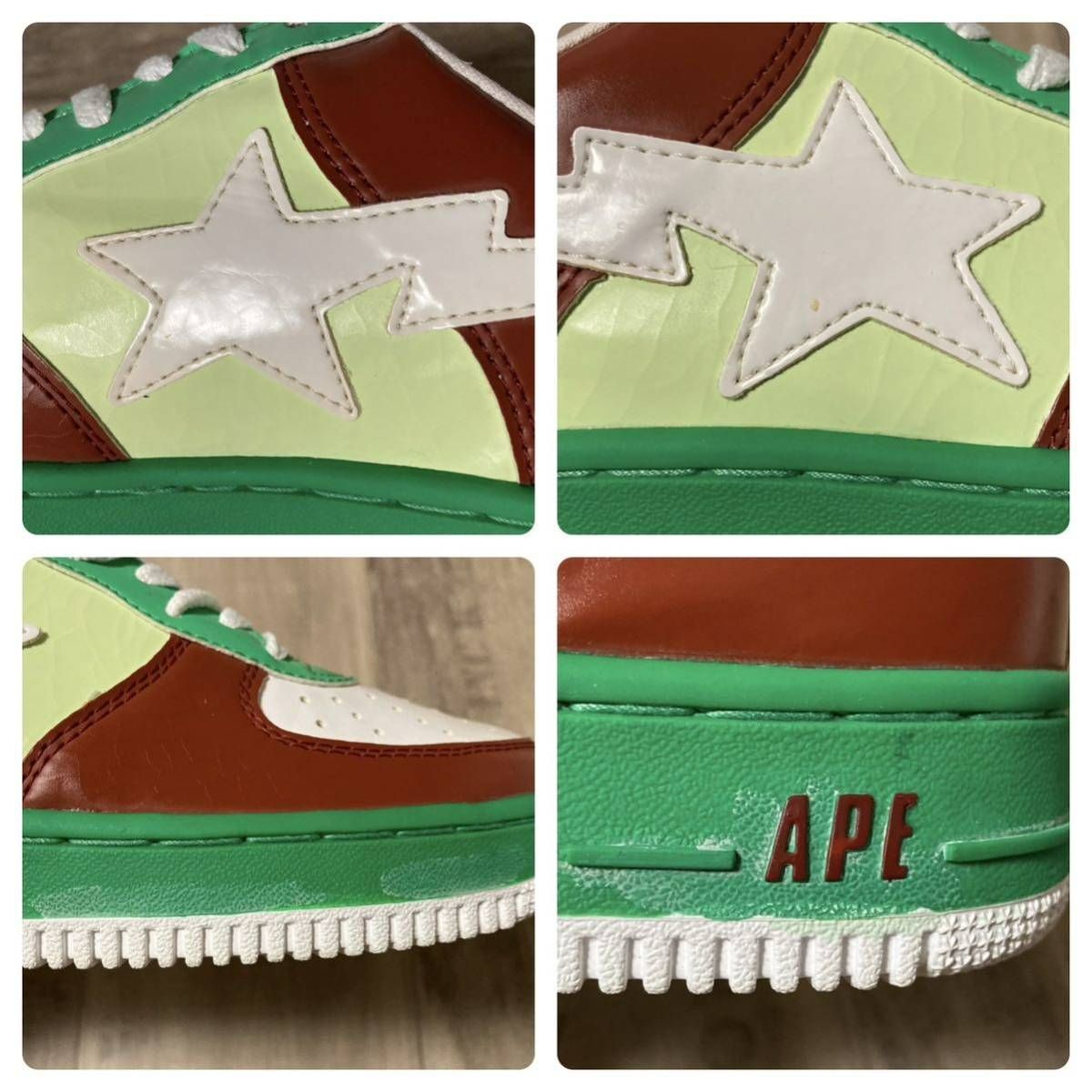 ☆観賞用☆ 仙台限定 BAPESTA エナメル スニーカー 27.5cm a bathing 