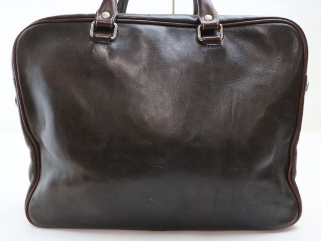 ステファノマーノ ビジネスバッグ 2way レザー A4収納 ダークブラウン ステファノマーノ ビジネスバッグ 2way レザー A4収納 ダーク