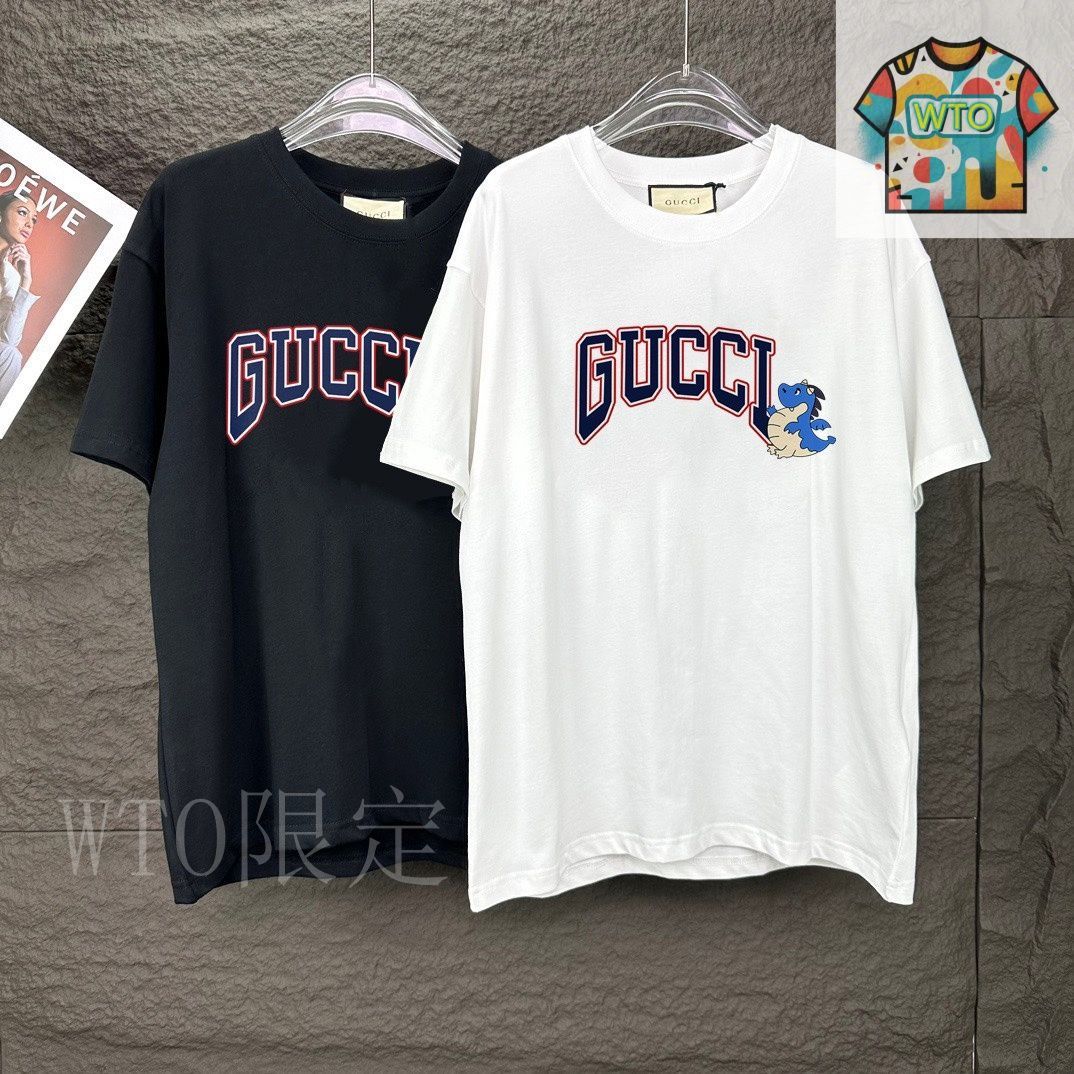 GUCCI ロゴプリント Tシャツ コットンジャージー プリント Tシャツブラック | GUCCI公式
