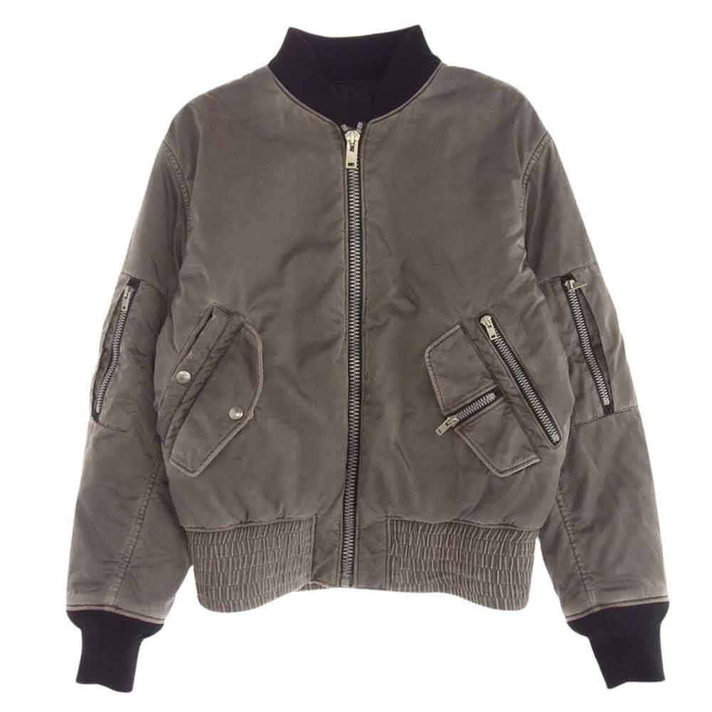 MAISON MARGIELA メゾンマルジェラ ジャケット 16AW S30AM0337 MA-1 ブルゾン ジャケット グレー系 46【中古】