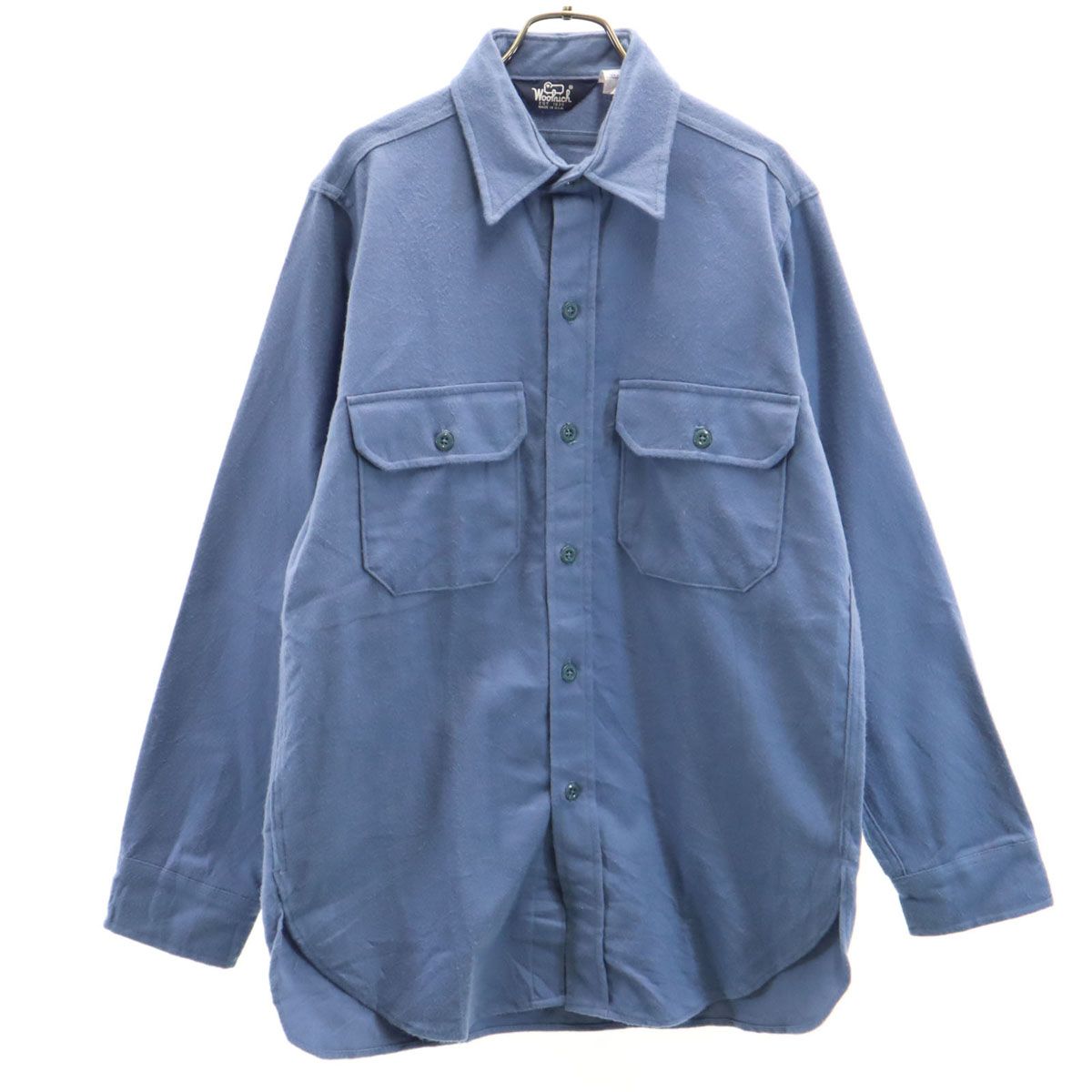隼人881080~90s USA製ウールリッチ 長袖 ウールフランネルシャ WOOLRICH ウールリッチ 80s USA製 ヴィンテージ 長袖 シャモア