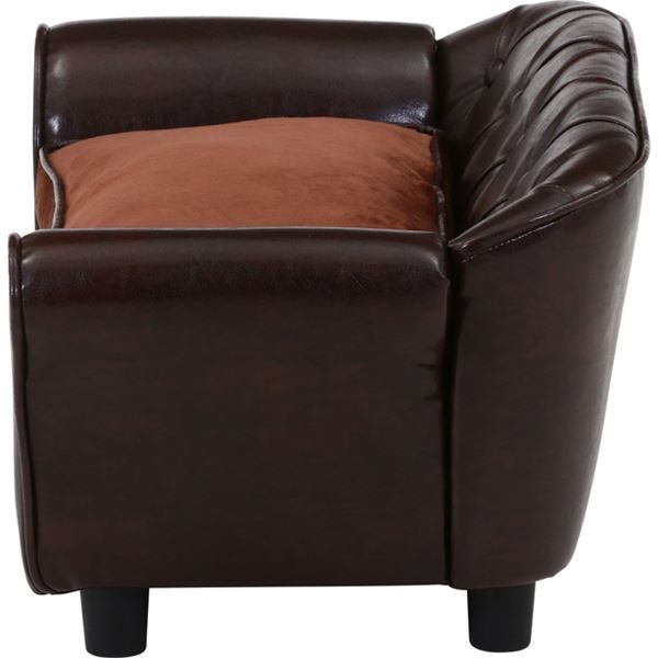  ペットソファ チェスターフィールド風 BR ブラウン ベッド クッション ベッド マット カバー