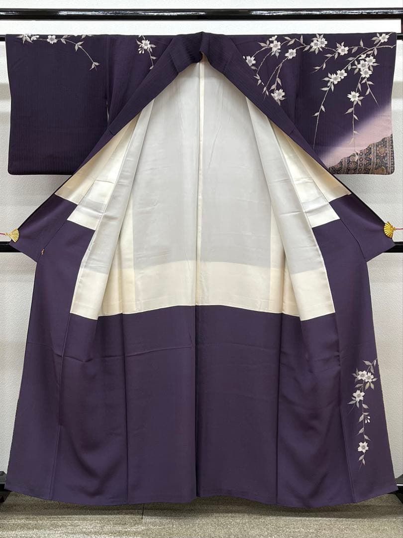 訪問着 手描き 桜 紋意匠 さが美扱い 正絹 ガード加工済 - メルカリ