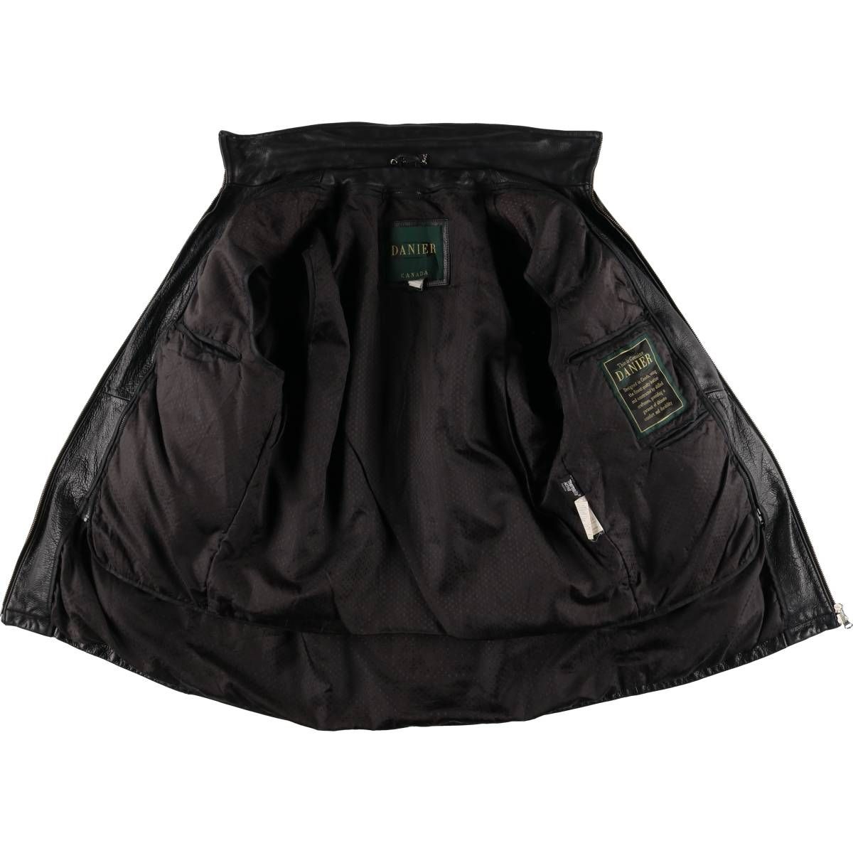 古着 DANIER 中綿入り レザーブルゾンタイプ メンズL相当/eaa528451  