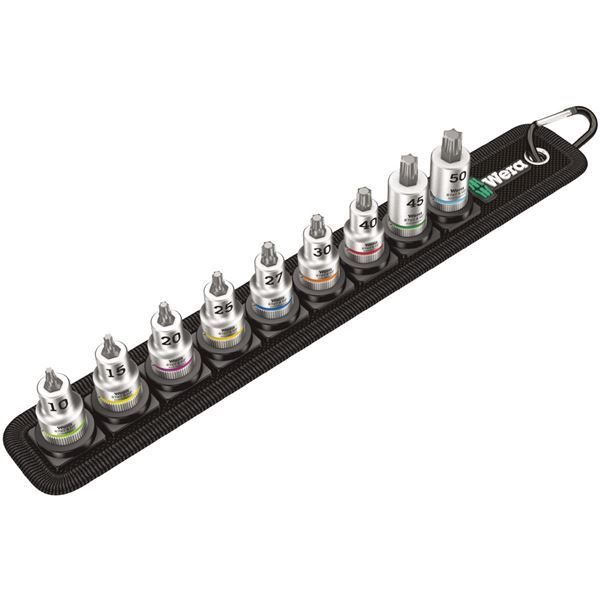 WERA ヴェラ 差込角3|8DR 9点組 トルクス ビットソケット セット サイクロップラチェット用 003972 工具 ツール DIY 作業工具