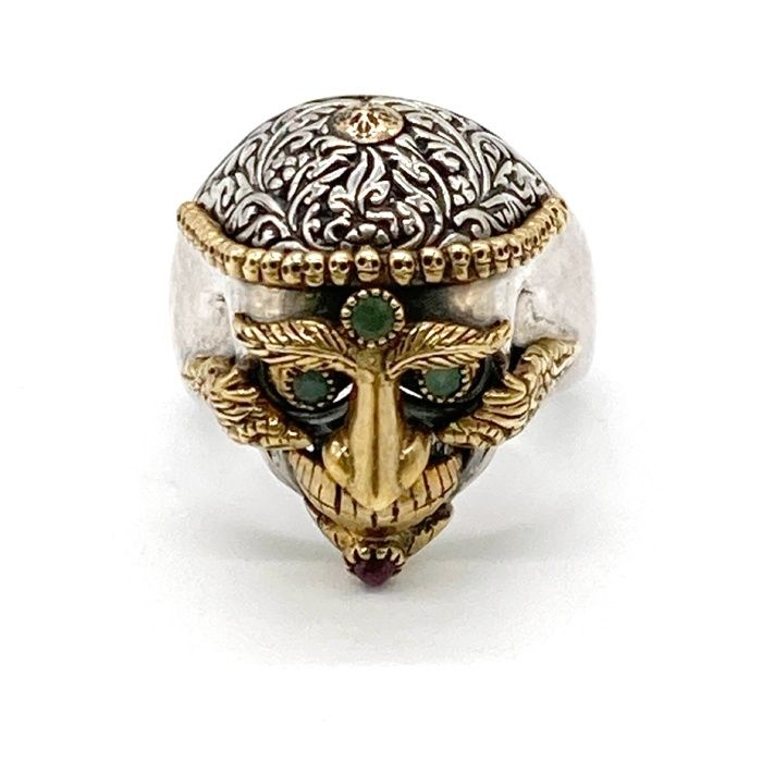 ☆ZOLACO ソカロ Tibetan Monk Skull Ring 指輪 リング 11号相当