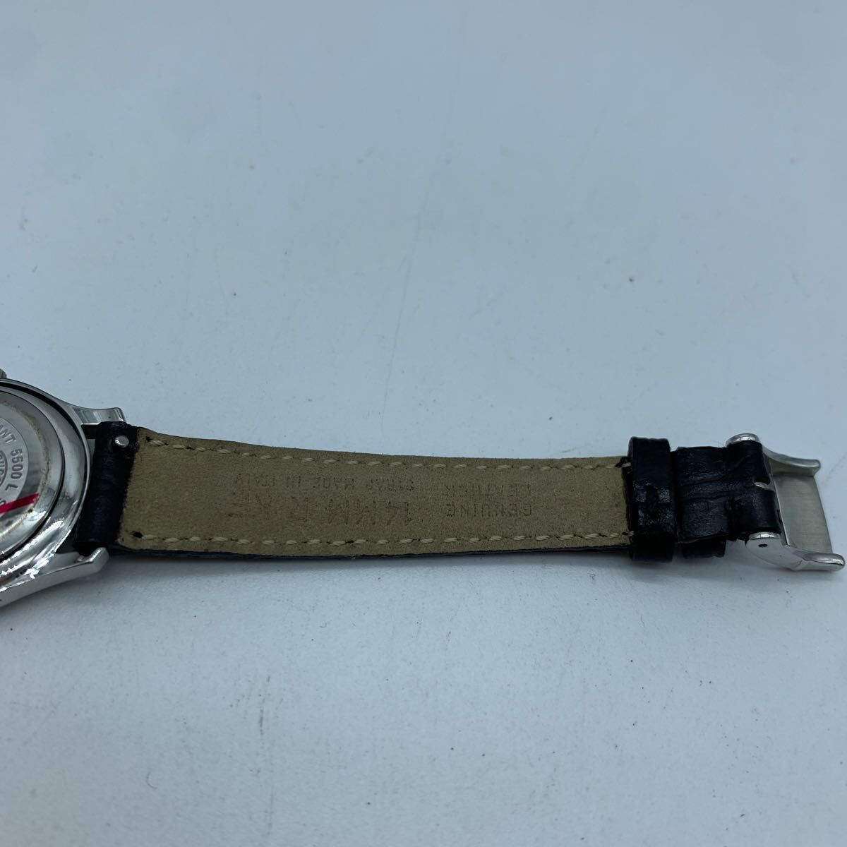 GUCCI グッチ 5500L レザーベルト シルバー文字盤 レディース 箱