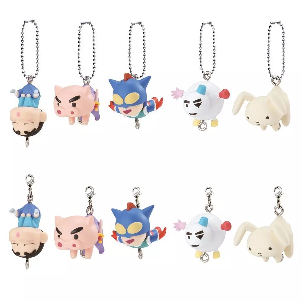 パステルしんちゃん 中古】キーホルダー 全10種セット 「クレヨンしんちゃん つまん