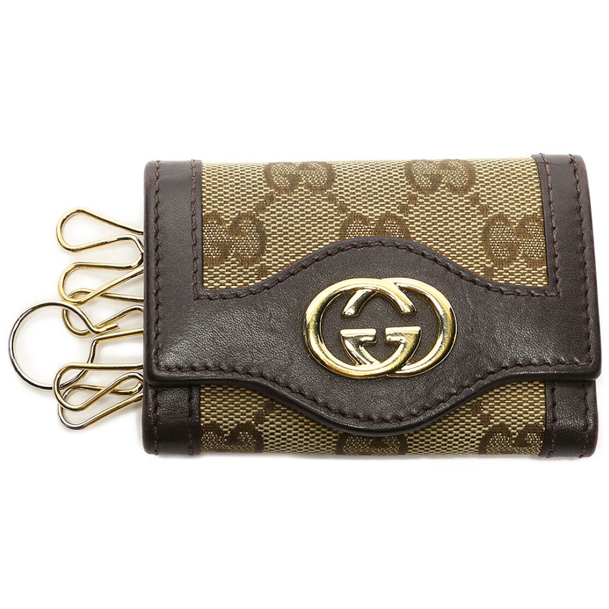 GUCCI キーケース 6連 GG柄 キャンバス