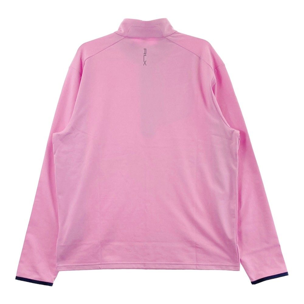 サイズ：L RLX ラルフローレン 裏起毛 ハーフジップ 長袖Tシャツ