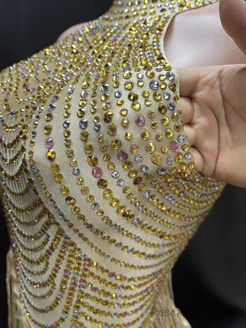 最安値に挑戦。 社交ダンスドレス ベリーダンス衣装 フリンジ 付き ポールダンス ヨガ アクロバット トライアングル ボディスーツ TikTok ライブ DJ パフォーマンス 衣装 2カラー選択