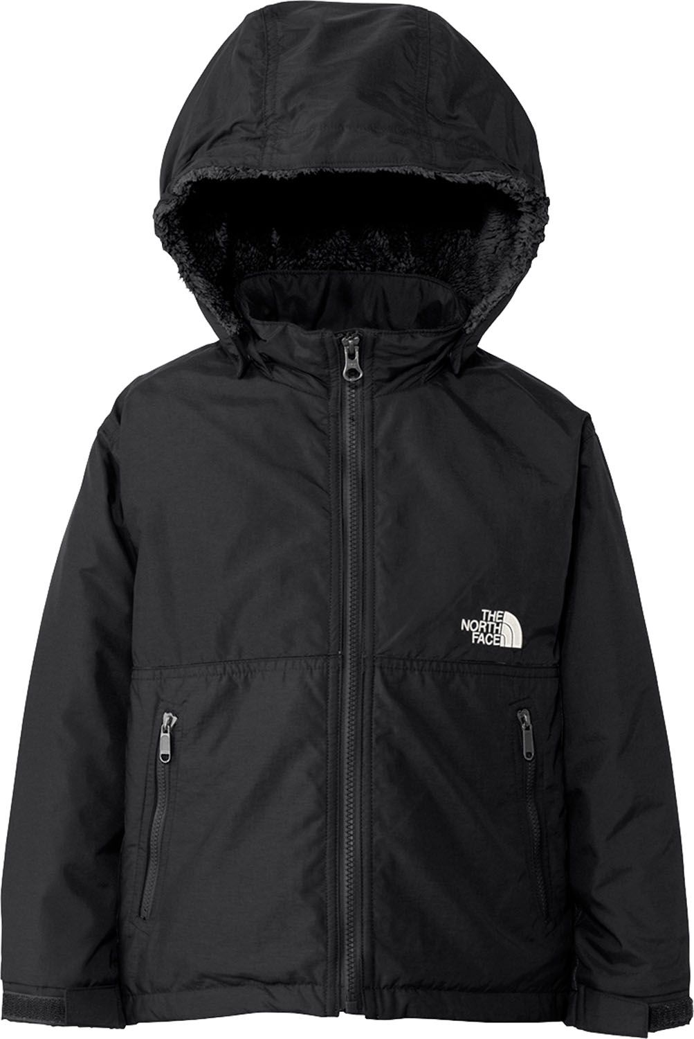 ザ ノース フェイス THE NORTH FACE アウトドア トドラーコンパクトノマドジャケット 子供 アウター フーディ 上着 フリース パーカー 撥水加工 保温 防寒着 秋冬 防風 フード取り外し NPT72551 K ブラック