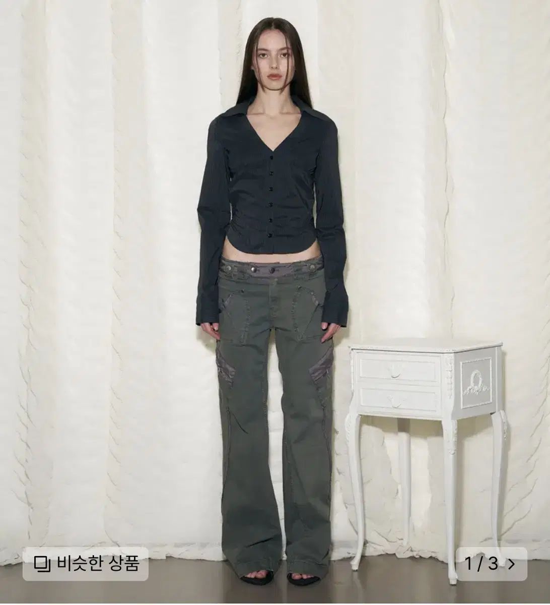 Pleasenofollow プリーズノーフォロー Camilla Side Pocket Pants Khaki