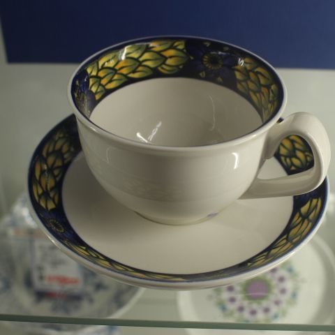 送料無料 ロイヤルコペンハーゲン ブルーフェザン カップ ソーサー