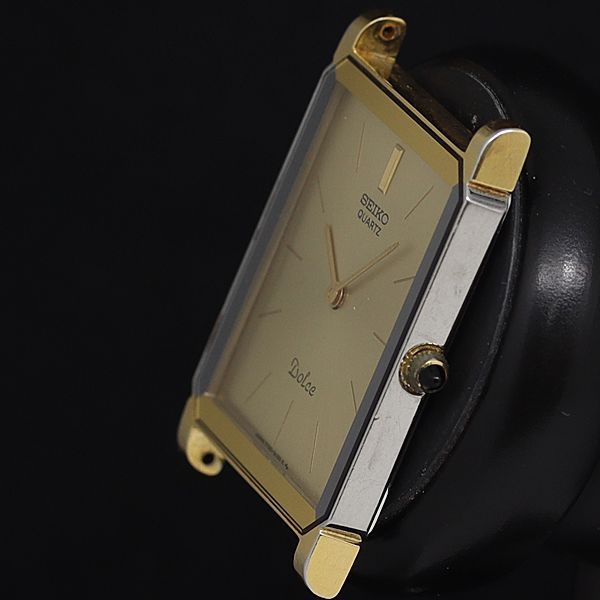 稼動 良品 QZ トップのみ セイコー ドルチェ 7730-5020 スクエア
