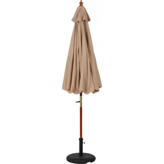 不二貿易 ガーデン パラソル アイボリー 日除け 木製 庭 ガーデン 傘 傘のみ パラソルベース別売