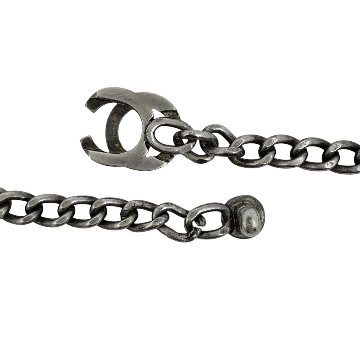 CHANEL シャネル　ターンロック　ココマーク　シルバー　チェーン　ネックレス シャネル CHANEL ココマーク チェーン ネックレス ターンロック