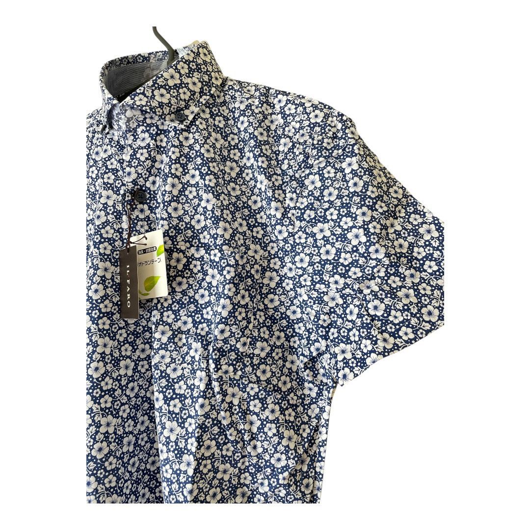 美品 ILFARO イルファーロ メンズ トップス シャツ 長袖 50 ILFARO イルファーロ 中綿 裏地付き ウール ニットジャケット 三陽商会