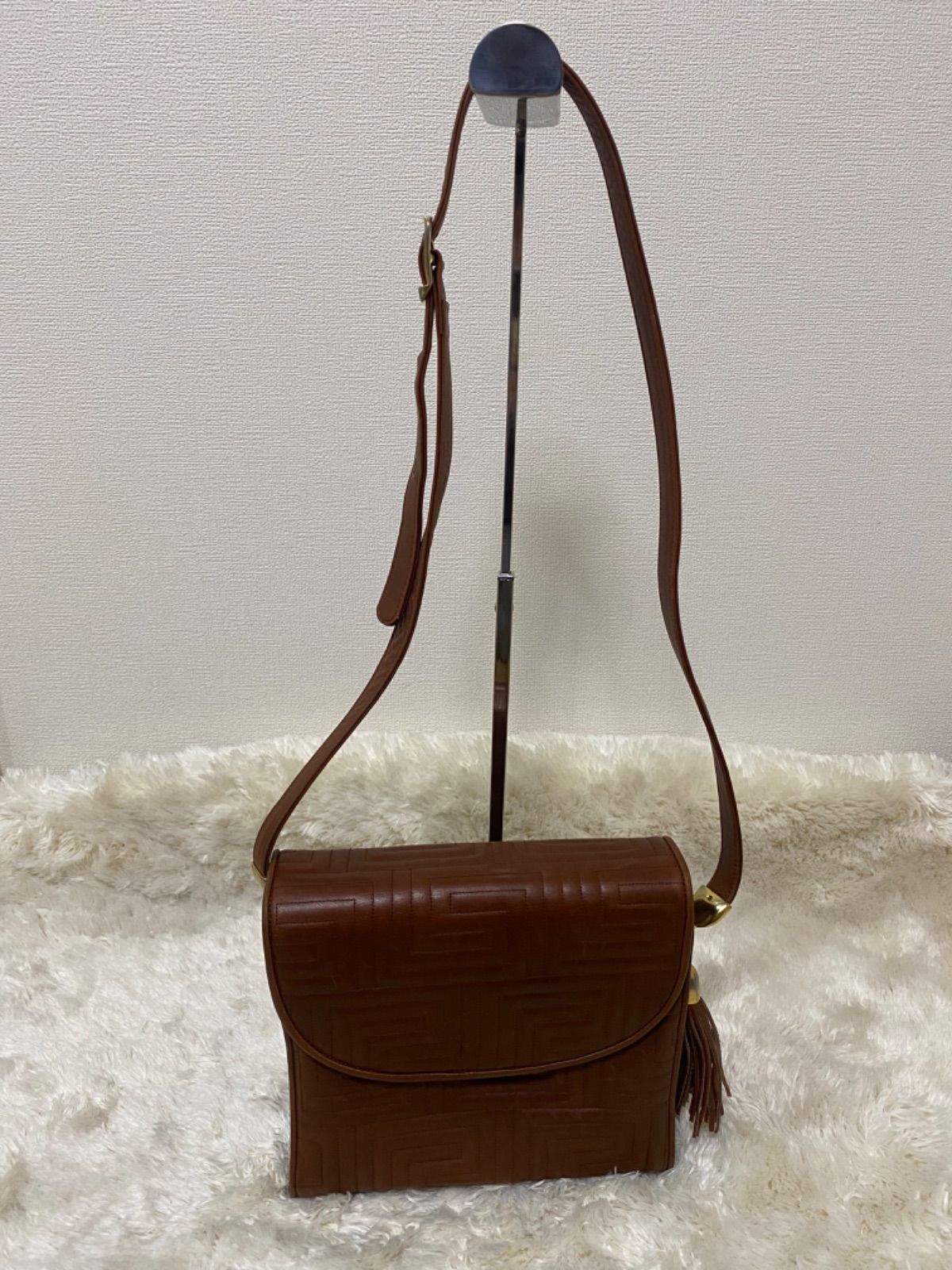 ★VALENTINO ORLANDI ヴァレンチノ オルランディ イタリア製レザーショルダーバッグ
