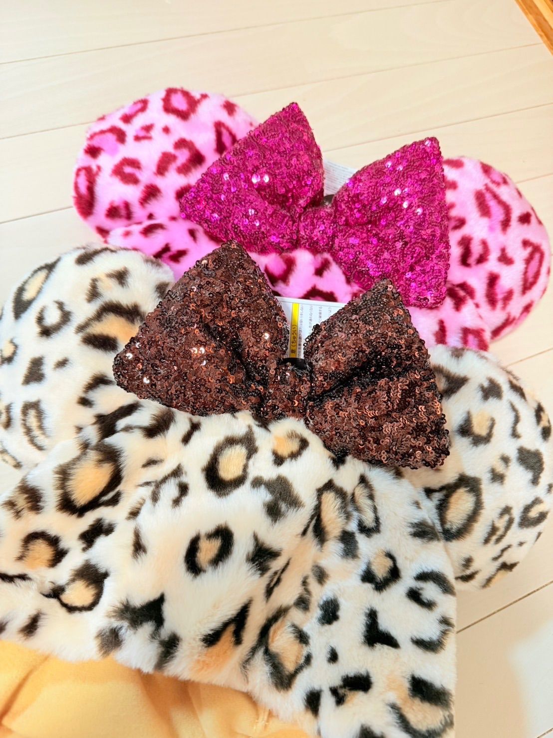 ディズニー ファンキャップ ヒョウ柄 ミニーちゃん