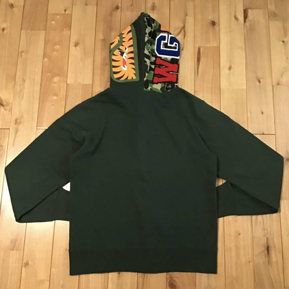 ABC camo green シャーク パーカー Mサイズ shark full zip hoodie a bathing ape BAPE エイプ  ベイプ アベイシングエイプ 迷彩