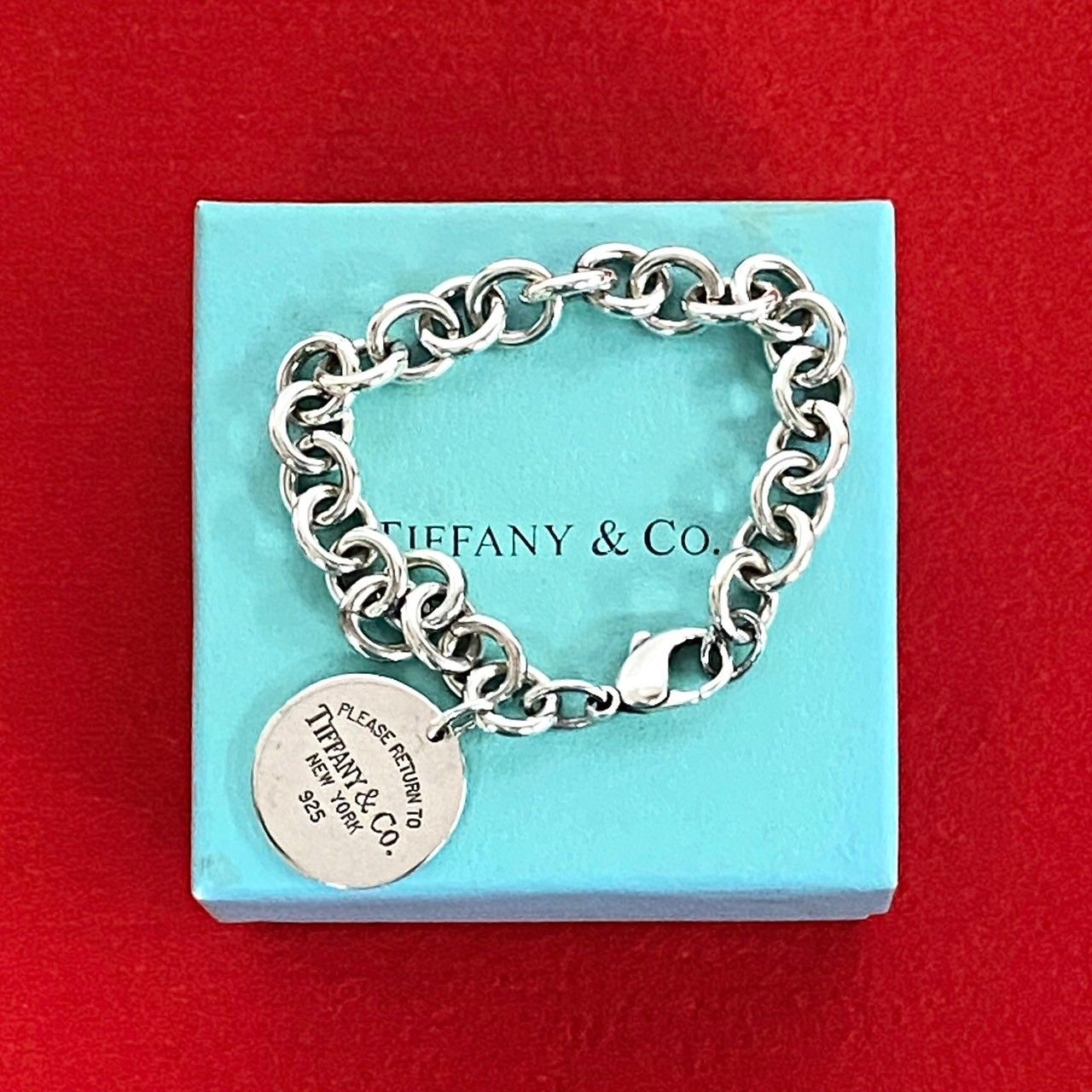 極 美品 希少品 TIFFANY&Co. ティファニー リターントゥ ブレスレット チェーン ブレスレット シルバー925 バングル シルバー  325-3 - メルカリ