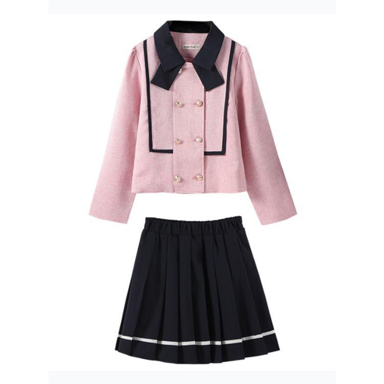スーツ ツイード 七五三 子供服 ウェストゴム プリーツスカート セットアップ 子供スーツ リボン フォーマ 卒業式 入学式 ジャケット 卒園式 入学式 ピンク キッズスーツ セレモニー 子供服 スーツ 子供服 ツイード 春秋 美品 ノーカラーツイード