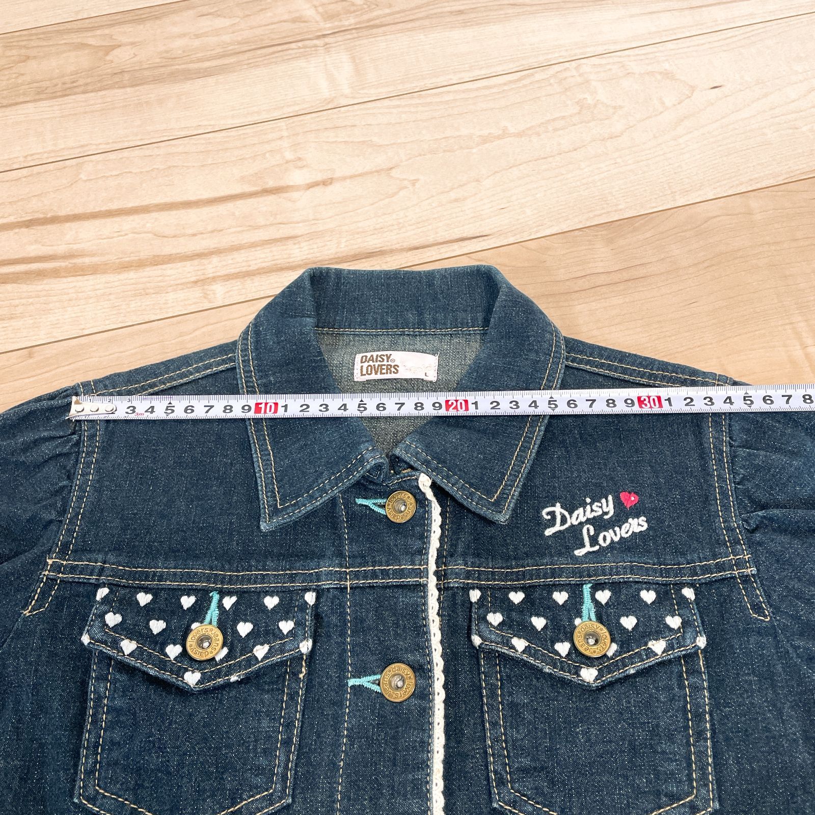 DAISY LOVERS デイジーラヴァーズ 刺繍デニムジャケット 半袖