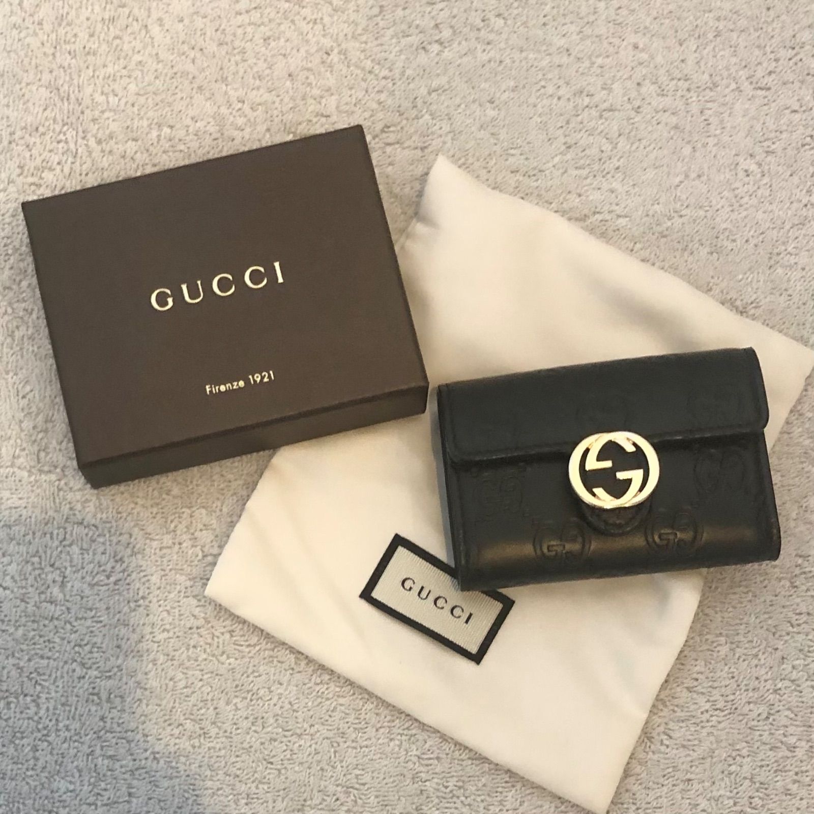 GUCCI シマ キーケース - 小物