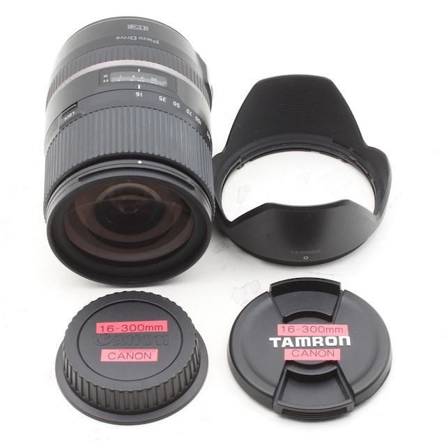 並品 TAMRON 高倍率ズームレンズ 16-300mm F3.5-6.3 DiII VC PZD MACRO キヤノン用 APS-C B016E