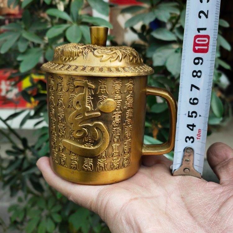銅器 重工 彫刻 龍鳳茶壺 茶杯 茶道具 工芸品 置物 - メルカリ