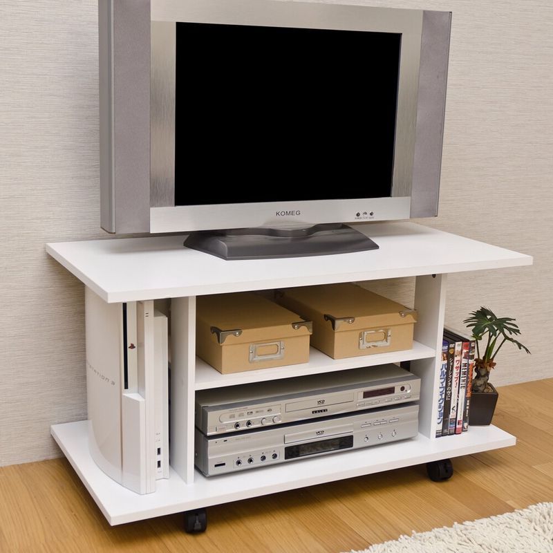 ハンドメイド　Whiteシャビーな3ドロワテレビ台　140 テレビ台 JASPER DBR/WH サカベ | テレビ台 - リビングート YSPC-8030
