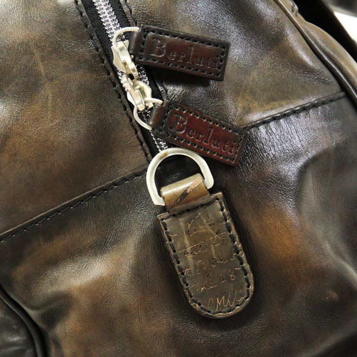 BERLUTI ベルルッティネームタグスクリットダークブラウン
