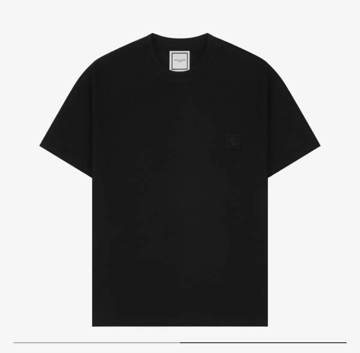 ☆韓国人気☆バックロゴ スウェットシャツ/WOOYOUNGMI☆ Black Logo Embroidered Sweatshirt - WOOYOUNGMI