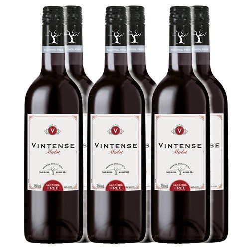 【ノンアルコール ワイン】ヴィンテンス（Vintense）メルロー（赤）750ml×6本 [6本]
