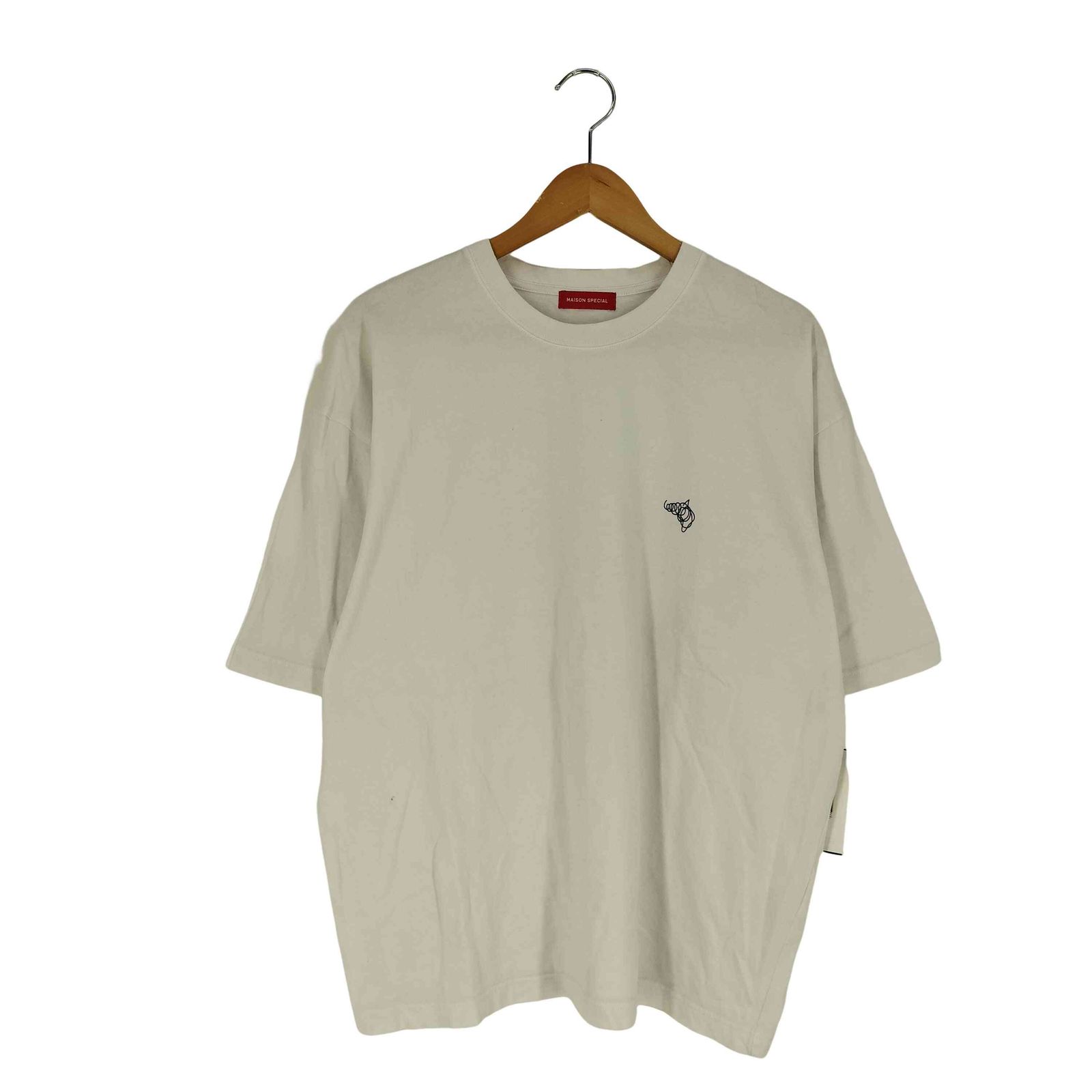 メゾンスペシャル MAISON SPECIAL 両面プリント クルーネックTシャツ メンズ  46
